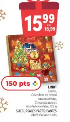 Familiprix LINDT Lindor, Chocolats assortis Assorted chocolates, 128g offer