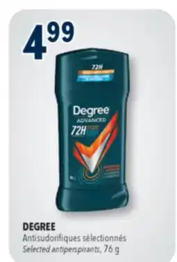 Familiprix DEGREE, Selected antiperspirants, 76g offer