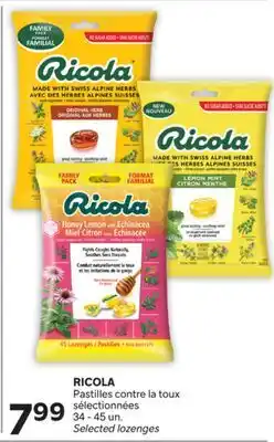 Brunet RICOLA Pastilles contre la toux sélectionnées offer