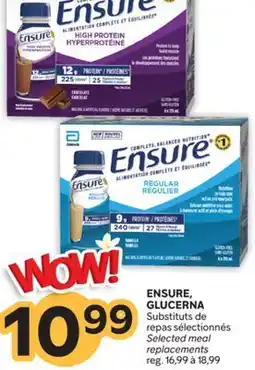 Brunet ENSURE, GLUCERNA Substituts de repas offer