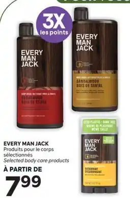 Brunet EVERY MAN JACK Produits pour le corps sélectionnés offer