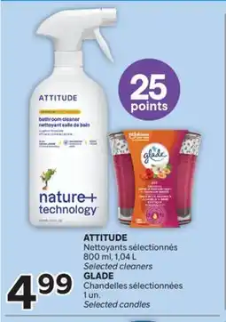 Brunet ATTITUDE Nettoyants sélectionnés , GLADE Chandelles sélectionnées offer