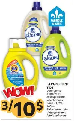 Brunet LA PARISIENNE, TIDE Détergents à lessive et assouplissants sélectionnés offer