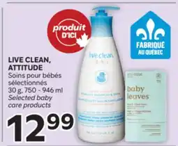 Brunet LIVE CLEAN, ATTITUDE Soins pour bébés sélectionnés offer