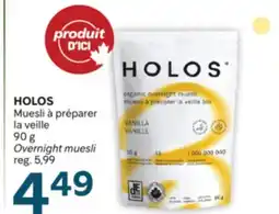 Brunet HOLOS Muesli à préparer la veille offer