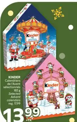 Brunet KINDER Calendriers de l'Avent sélectionnés offer