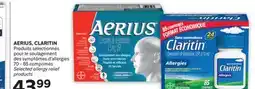 Brunet AERIUS, CLARITIN Produits sélectionnés pour le soulagement des symptômes d'allergies offer