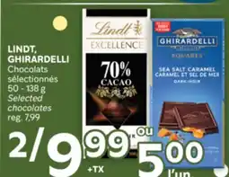 Brunet LINDT, GHIRARDELLI Chocolats sélectionnés offer