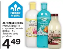 Brunet ALPEN SECRETS Produits pour le corps sélectionnés offer