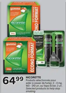 Brunet NICORETTE Produits sélectionnés pour aider à cesser de fumer offer