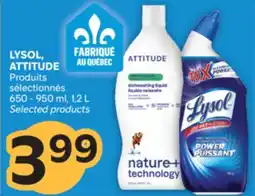 Brunet LYSOL, ATTITUDE Produits sélectionnés offer