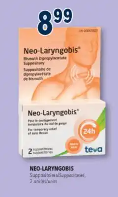 Familiprix NEO-LARYNGOBIS Suppositories offer