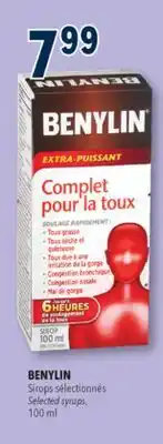 Familiprix BENYLIN Selected syrups, 100ml offer