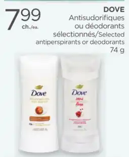 Proxim DOVE Selected antiperspirants or deodorants offer