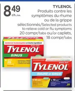Proxim TYLENOL Selected products to relieve cold or flu symptoms offer