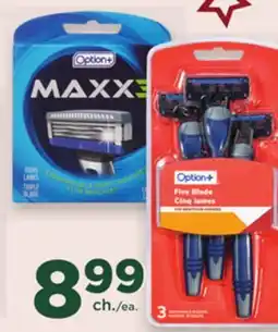 Proxim OPTION + Selected disposable razors or cartridges offer