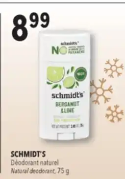 Familiprix SCHMIDT'S Natural deodorant, 75g offer