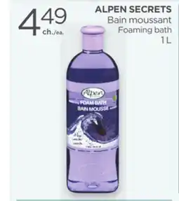 Proxim ALPEN SECRETS Foaming bath offer