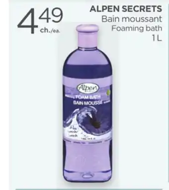Proxim ALPEN SECRETS Foaming bath offer