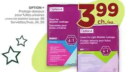 Proxim OPTION + Liners for bladder leakage offer