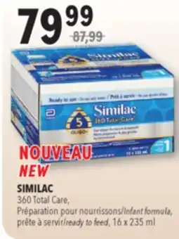 Familiprix SIMILAC 360 Total Care, Infant formula, ready to feed, 16x 235ml offer