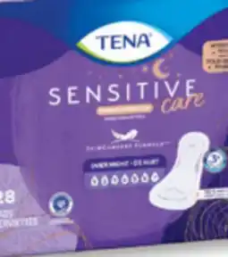 Familiprix Tena Sensitive Care Extra Coverage overnight pads offer