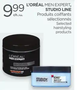 Proxim L'ORÉAL MEN EXPERT, STUDIO LINE Selected hairstyling products offer