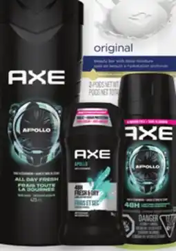 Proxim AXE Selected haircare products, body washes, antiperspirants or deodorants offer