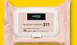 Familiprix Q-TIPS Cotton swabs, 400 units or ESSENTIEL COSMETIK Makeup remover wipes 3 in 1, 25wipes offer