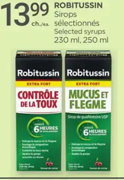 Proxim ROBITUSSIN Selected syrups offer