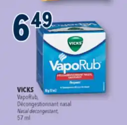 Familiprix VICKS VapoRub Nasal decongestant, 57ml offer