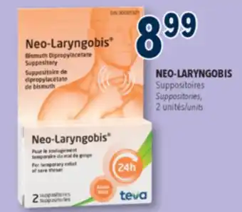 Familiprix NEO-LARYNGOBIS Suppositories 2units offer
