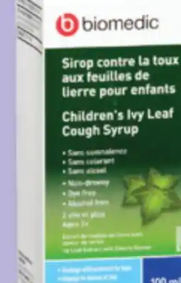 Familiprix BIOMEDIC, Ivy leaf cough syrup, 100 ml offer