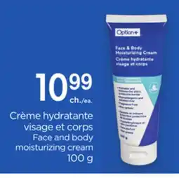 Proxim OPTION+ Face and body moisturizing cream offer