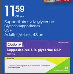 Proxim OPTION + Glycerin suppositories USP offer