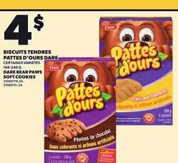 Provigo DARE BEAR PAWS SOFT COOKIES, 168-240 G offer