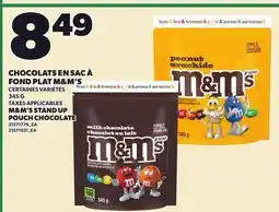 Provigo M&M'S STAND UP POUCH CHOCOLATE, 345 G offer
