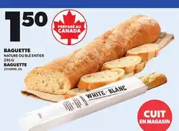 Provigo BAGUETTE NATURE OU BLÉ ENTIER, 255 G offer