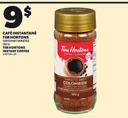 Provigo TIM HORTONS INSTANT COFFEE, 100 G offer