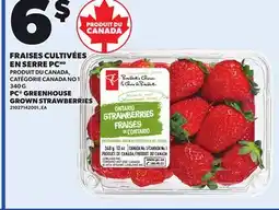Provigo PC GREENHOUSE GROWN STRAWBERRIES, 340 G offer