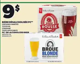 Provigo PC DE-ALCOHOLIZED BEER, 12X355 ML offer