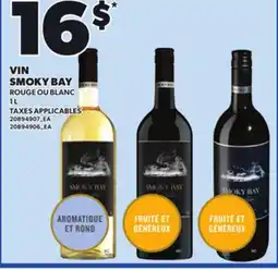 Provigo VIN SMOKY BAY ROUGE OU BLANC, 1 L offer