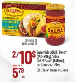 Provigo ENSEMBLES OLD EL PASO, (250–510 G), SALSA OLD EL PASO, (650 ML) offer