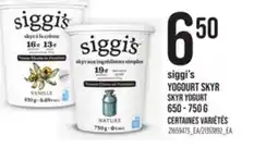 Provigo SIGGI'S YOGOURT SKYR SKYR YOGURT, 650 - 750 G offer