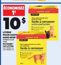 Provigo NO NAME CAT LITTER, 18 KG offer