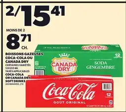 Provigo COCA-COLA OR CANADA DRY SOFT DRINKS, 12X355 ML offer