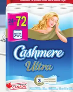 Provigo CASHMERE ULTRA PAPIER HYGIÉNIQUE 24=72 ROULEAUX offer