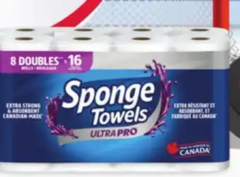 Provigo SPONGETOWELS ULTRAPRO ESSUIE-TOUT 8=16 ROULEAUX offer