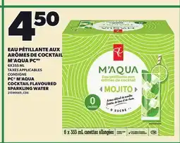 Provigo PC M'AQUA COCKTAIL FLAVOURED SPARKLING WATER, 6X355 ML offer