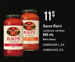 Provigo RAO'S SAUCE, 660 mL offer